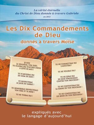 cover image of Les Dix Commandements de Dieu donnés à travers Moïse